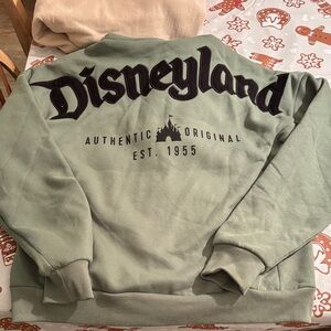Disneyland Sage Green womens Crewneck Sweater